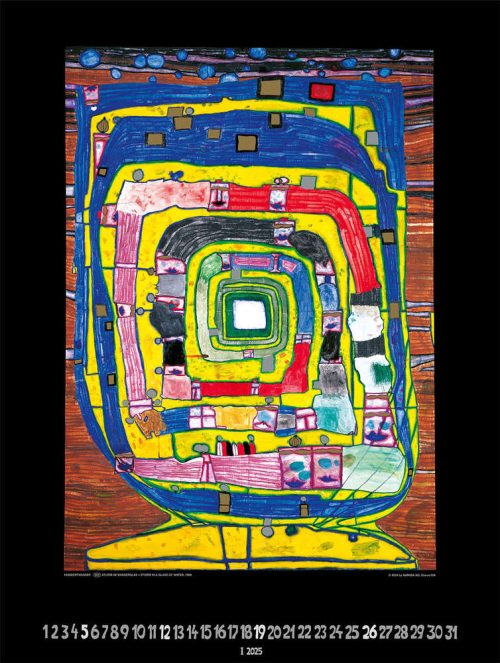 Großer Hundertwasser Art Calendar 2025 Limited Collector's Edition – Bild 2