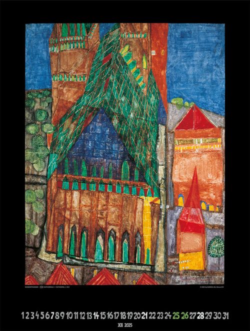 Großer Hundertwasser Art Calendar 2025 Limited Collector's Edition – Bild 13