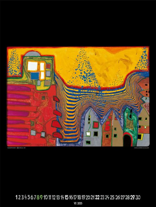 Großer Hundertwasser Art Calendar 2025 Limited Collector's Edition – Bild 7