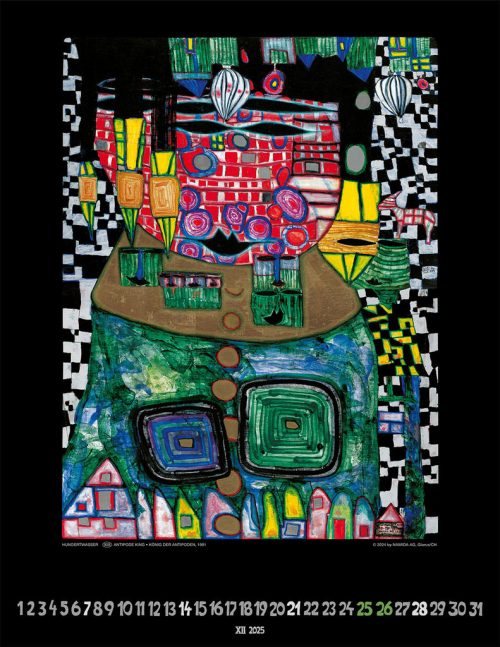 Hundertwasser Art Calendar 2025 – Bild 13