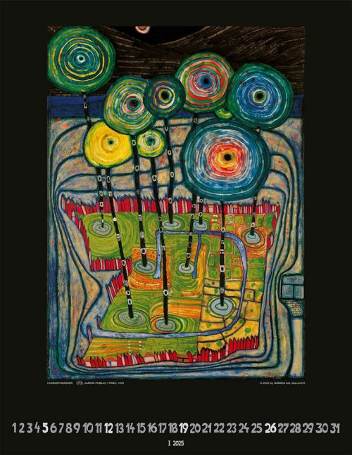 Hundertwasser Art Calendar 2025 – Bild 2