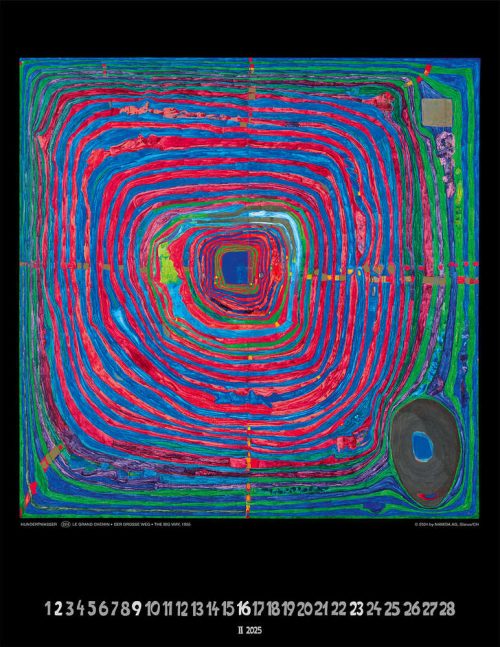 Hundertwasser Art Calendar 2025 – Bild 3