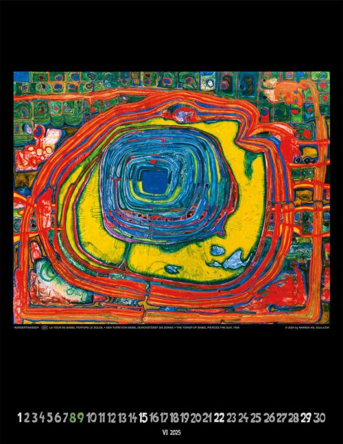 Hundertwasser Art Calendar 2025 – Bild 7