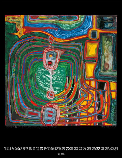 Hundertwasser Art Calendar 2025 – Bild 8